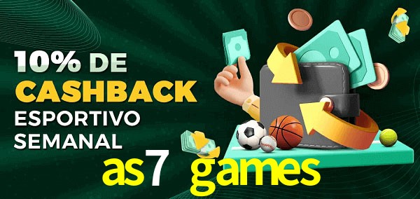 10% de bônus de cashback na as7 games