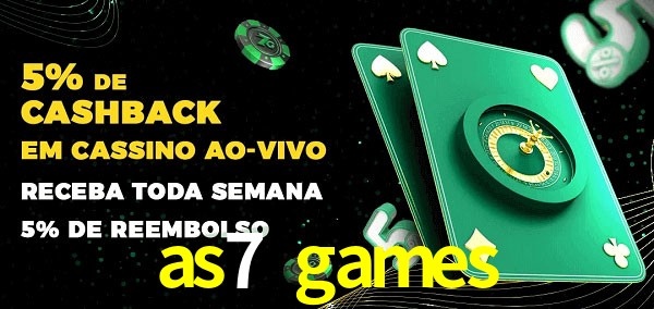 Promoções do cassino ao Vivo as7 games